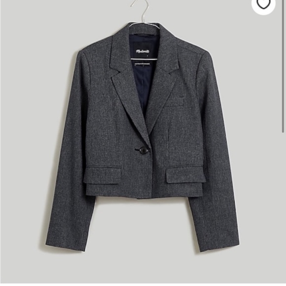 Madewell The Sutter Crop Blazer - Picture 1 of 9